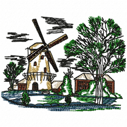 Landscapes Embroidery Design 12 Landscapes Embroidery Design 12
